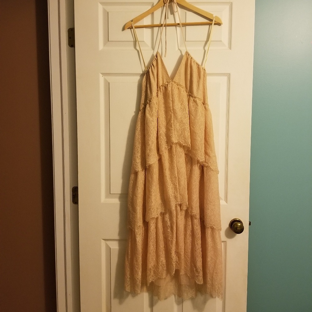 BCBGMaxAzira long lace dress